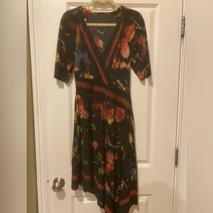 BCBG Dress, small, color: black/comb